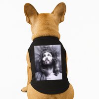 Image Face Of Jesus On A Cross With Crown Of Thorns Doggie Tank