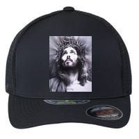 Image Face Of Jesus On A Cross With Crown Of Thorns Flexfit Unipanel Trucker Cap