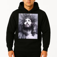 Image Face Of Jesus On A Cross With Crown Of Thorns Hoodie