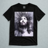 Image Face Of Jesus On A Cross With Crown Of Thorns T-Shirt