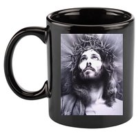 Image Face Of Jesus On A Cross With Crown Of Thorns 11oz C Handle Ceramic Mug