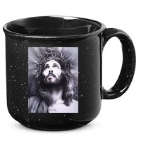 Image Face Of Jesus On A Cross With Crown Of Thorns 15oz Campfire Ceramic Mug