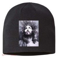 Image Face Of Jesus On A Cross With Crown Of Thorns Sustainable Beanie