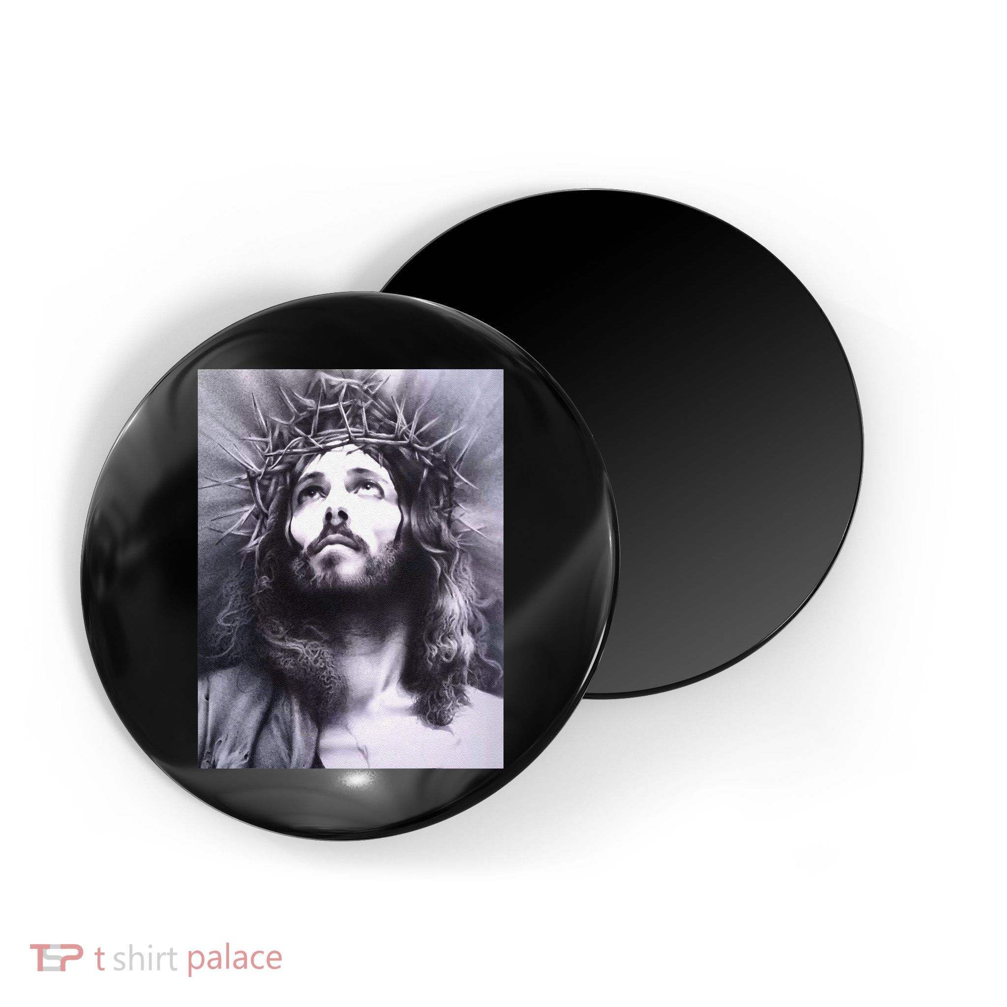 Image Face Of Jesus On A Cross With Crown Of Thorns Magnet