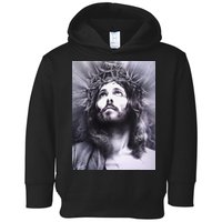 Image Face Of Jesus On A Cross With Crown Of Thorns Toddler Hoodie