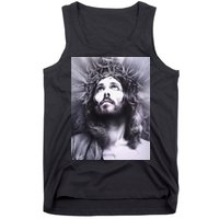 Image Face Of Jesus On A Cross With Crown Of Thorns Tank Top