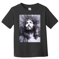 Image Face Of Jesus On A Cross With Crown Of Thorns Toddler T-Shirt