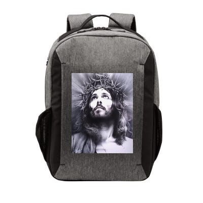 Image Face Of Jesus On A Cross With Crown Of Thorns Vector Backpack