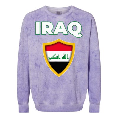 IraqIraq FlagFlag Of Iraq. Colorblast Crewneck Sweatshirt