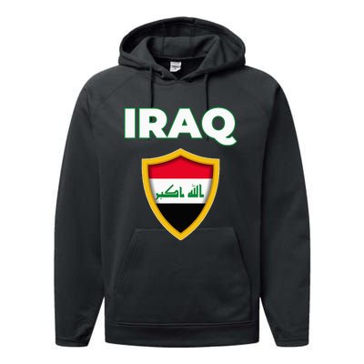 IraqIraq FlagFlag Of Iraq. Performance Fleece Hoodie