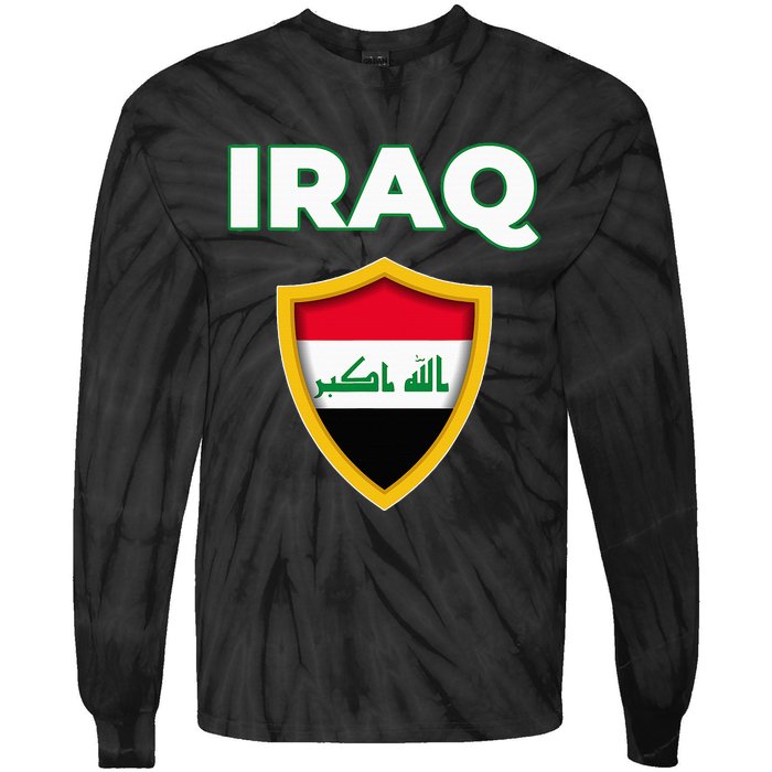 IraqIraq FlagFlag Of Iraq. Tie-Dye Long Sleeve Shirt