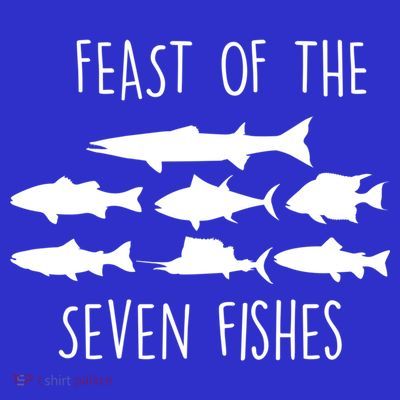 Italy Feast Of The Seven Fishes Italian Christmas Eve Gift T-Shirt