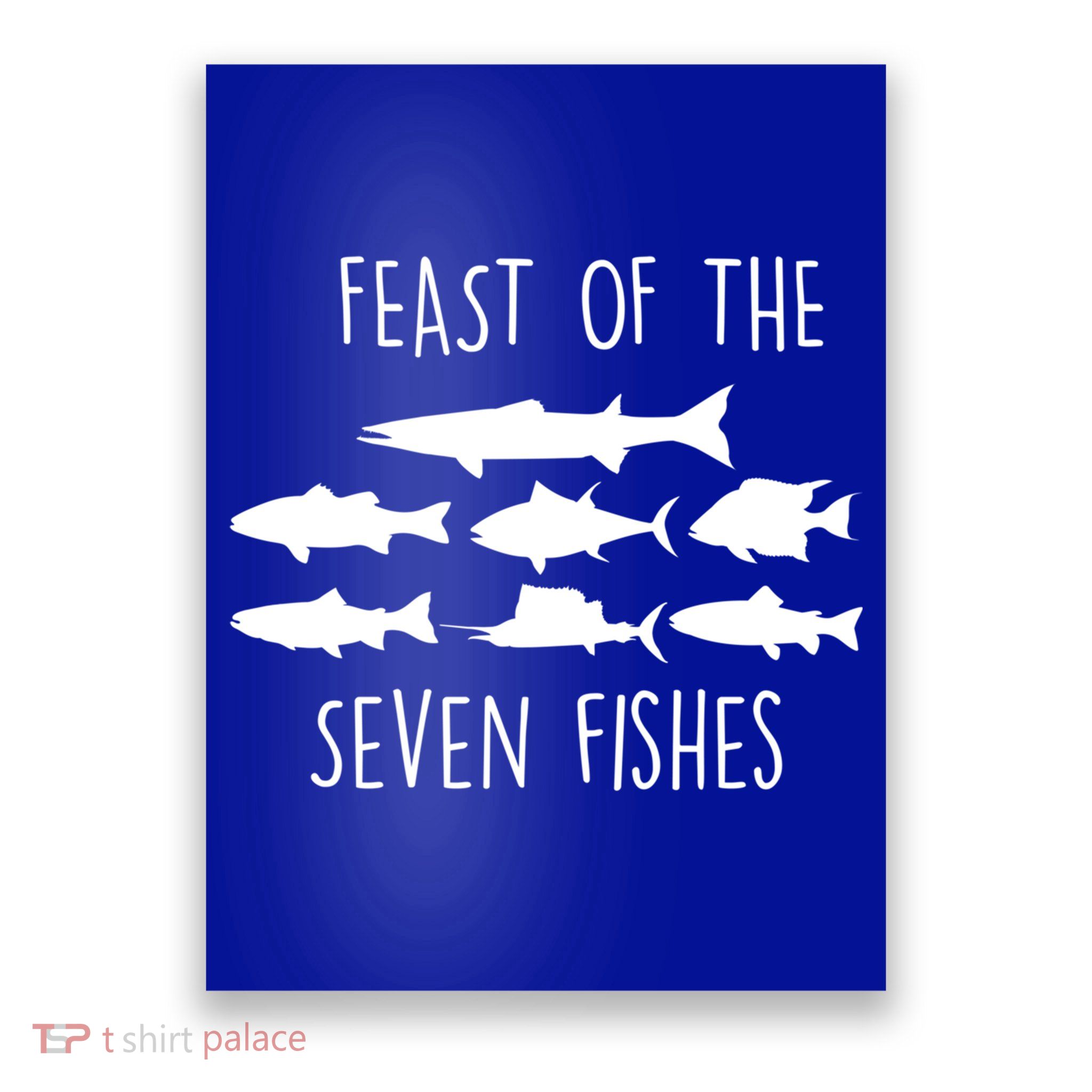 Italy Feast Of The Seven Fishes Italian Christmas Eve Gift Poster