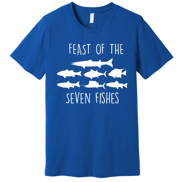 Italy Feast Of The Seven Fishes Italian Christmas Eve Gift Premium T-Shirt