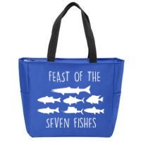 Italy Feast Of The Seven Fishes Italian Christmas Eve Gift Zip Tote Bag