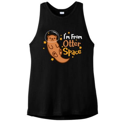 I'm From Otter Space Otter Pun Space Otter Cute Gift Ladies PosiCharge Tri-Blend Wicking Tank