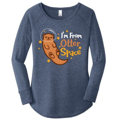 I'm From Otter Space Otter Pun Space Otter Cute Gift Women's Perfect Tri Tunic Long Sleeve Shirt