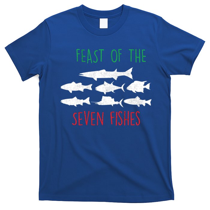 Italy Feast Of The Seven Fishes Italian Christmas Eve Funny Gift T-Shirt