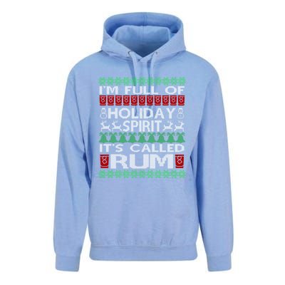 IM Full Of Holiday Spirit Called Rum Ugly Christmas Xmas Gift Unisex Surf Hoodie