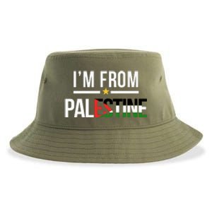 Im From Palestine | Free Palestine  Flag Palestine Sustainable Bucket Hat