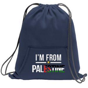 Im From Palestine | Free Palestine  Flag Palestine Sweatshirt Cinch Pack Bag