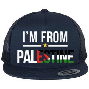 Im From Palestine | Free Palestine  Flag Palestine Flat Bill Trucker Hat