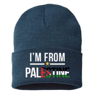 Im From Palestine | Free Palestine  Flag Palestine Sustainable Knit Beanie