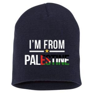 Im From Palestine | Free Palestine  Flag Palestine Short Acrylic Beanie