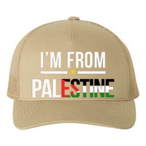 Im From Palestine | Free Palestine  Flag Palestine Yupoong Adult 5-Panel Trucker Hat