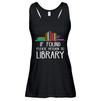 If Found Please Return To Library Ladies Essential Flowy Tank