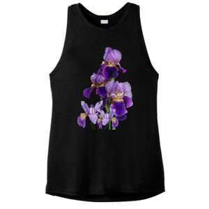 Irises Flower Plant Gardening Gardener Lover Tennessee Ladies PosiCharge Tri-Blend Wicking Tank