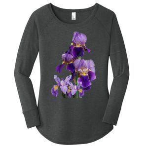 Irises Flower Plant Gardening Gardener Lover Tennessee Women's Perfect Tri Tunic Long Sleeve Shirt