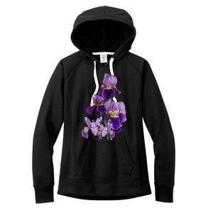 Irises Flower Plant Gardening Gardener Lover Tennessee Women's Fleece Hoodie