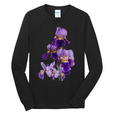 Irises Flower Plant Gardening Gardener Lover Tennessee Tall Long Sleeve T-Shirt