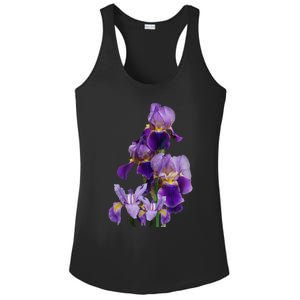 Irises Flower Plant Gardening Gardener Lover Tennessee Ladies PosiCharge Competitor Racerback Tank