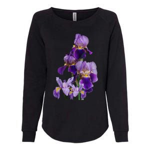 Irises Flower Plant Gardening Gardener Lover Tennessee Womens California Wash Sweatshirt