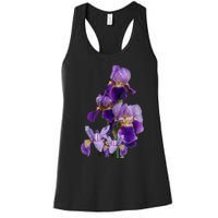 Irises Flower Plant Gardening Gardener Lover Tennessee Women's Racerback Tank