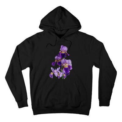 Irises Flower Plant Gardening Gardener Lover Tennessee Tall Hoodie