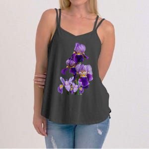 Irises Flower Plant Gardening Gardener Lover Tennessee Women's Strappy Tank