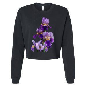 Irises Flower Plant Gardening Gardener Lover Tennessee Cropped Pullover Crew