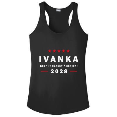Ivanka for President in 2028 elections for political rallies  Ladies PosiCharge Competitor Racerback Tank