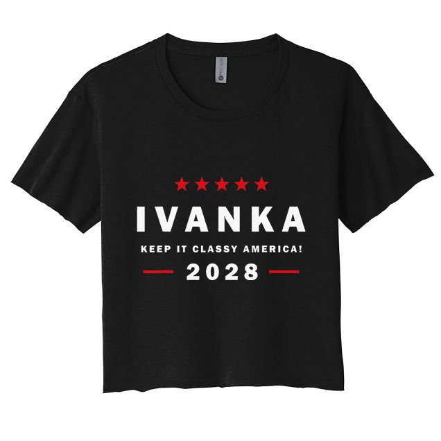 Ivanka for President in 2028 elections for political rallies  Crop Top