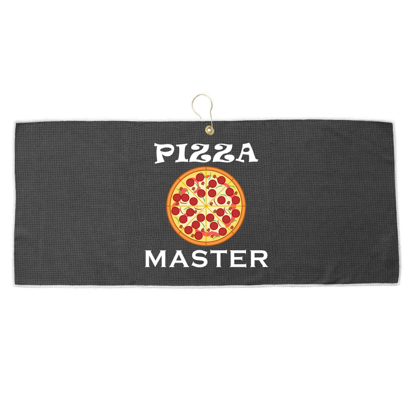 Italian Food Pizza Making Funny Pizza Master Gift Large Microfiber Waffle Golf Towel