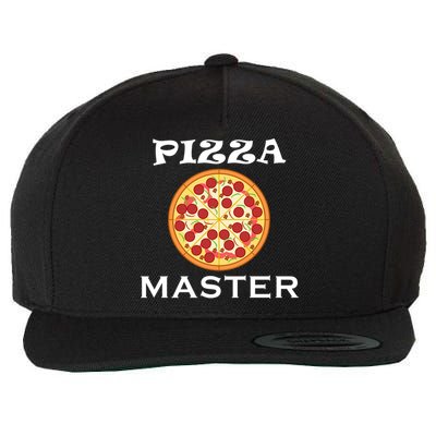 Italian Food Pizza Making Funny Pizza Master Gift Wool Snapback Cap
