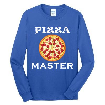 Italian Food Pizza Making Funny Pizza Master Gift Tall Long Sleeve T-Shirt