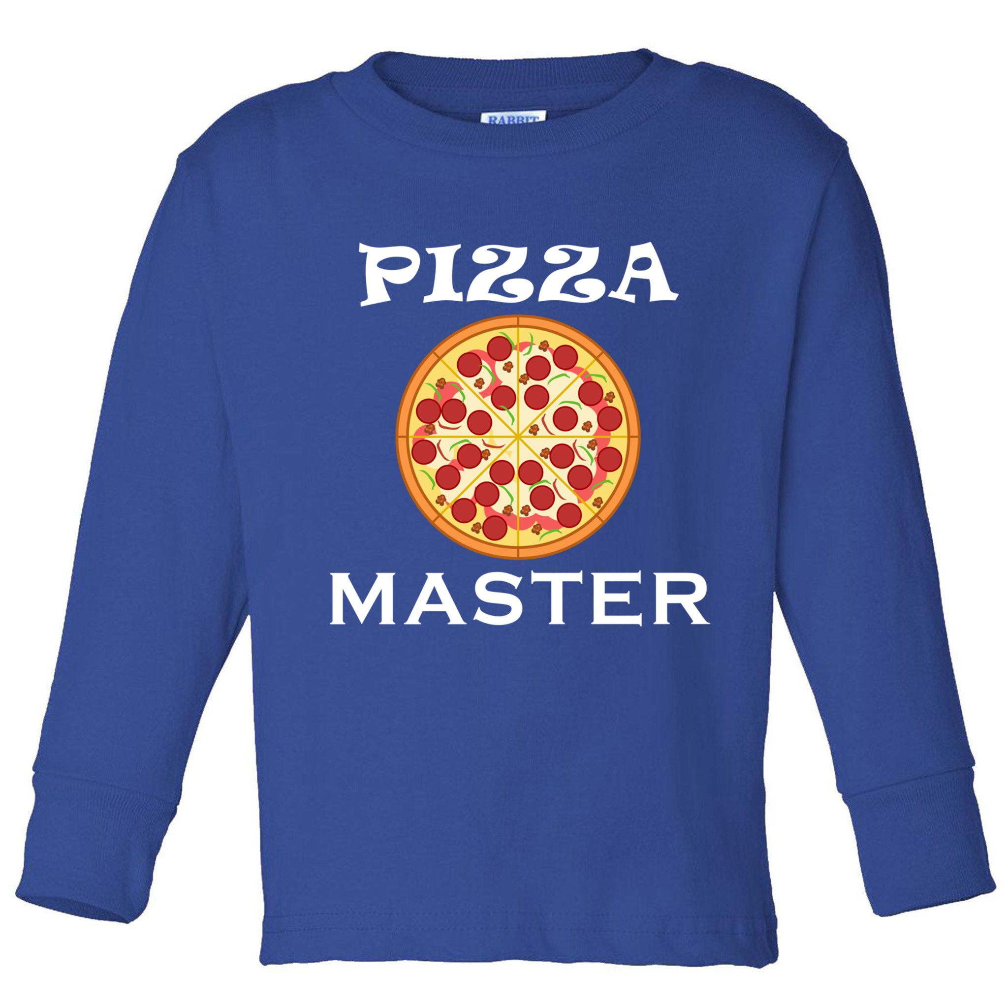 Italian Food Pizza Making Funny Pizza Master Gift Toddler Long Sleeve Shirt