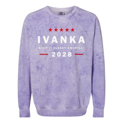 Ivanka For President In 2028 Elections For Political Rallies Colorblast Crewneck Sweatshirt