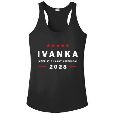 Ivanka For President In 2028 Elections For Political Rallies Ladies PosiCharge Competitor Racerback Tank