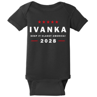 Ivanka For President In 2028 Elections For Political Rallies Baby Bodysuit