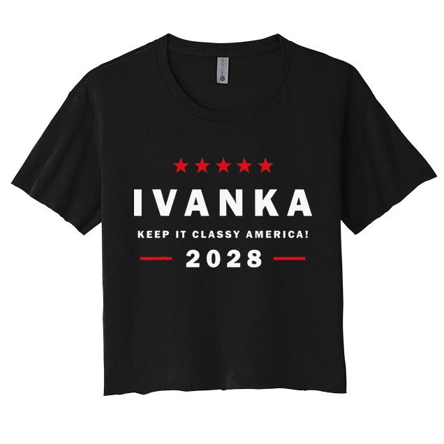 Ivanka For President In 2028 Elections For Political Rallies Crop Top